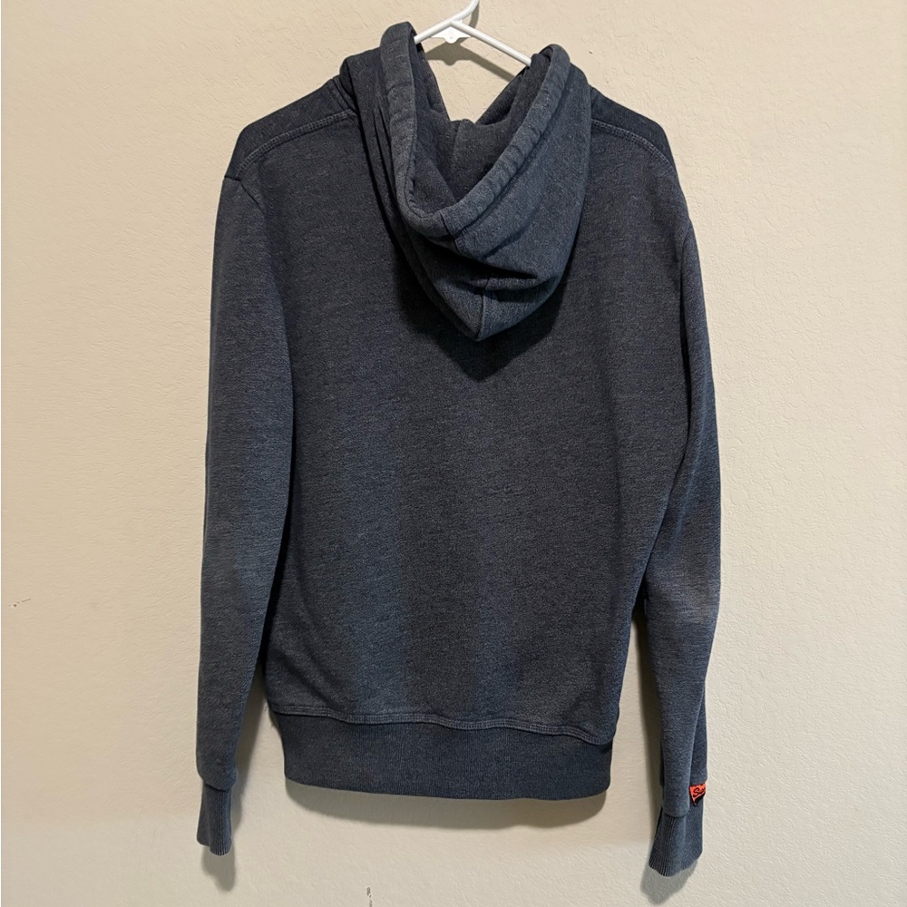 Superdry High Flyers Hoodie in Ink Blue Grit - Picture 2 of 6